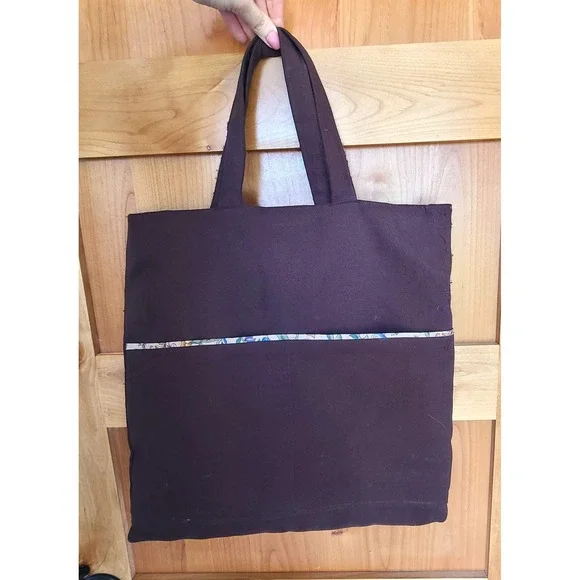 Handmade 100% Cotton Thoroughbred Horse Tote Bag Equestrian Preppy Heritage - Picture 2 of 6